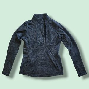 Kyodan Dark Gray Turtleneck Sweater Half Zip